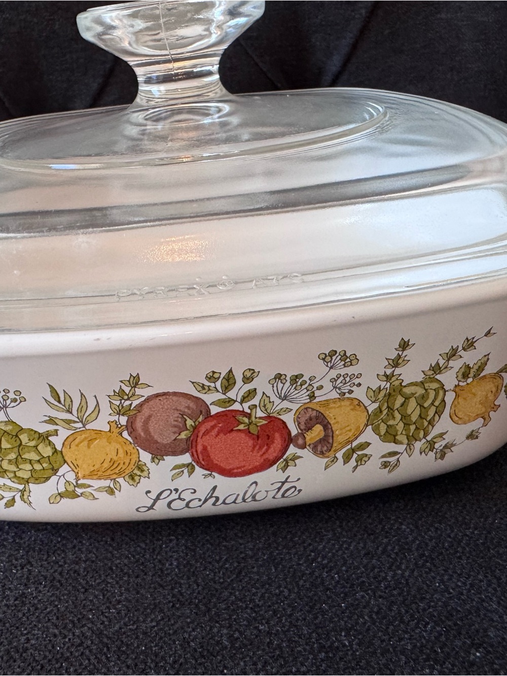 Corning Ware "Spice of Life" L'Echalote casserole dish